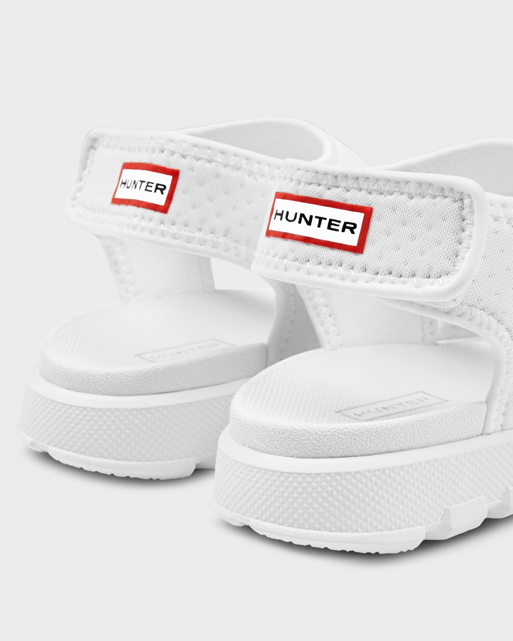 Womens Hunter Original Outdoor Walking - Sandals White - 1097-POZEK